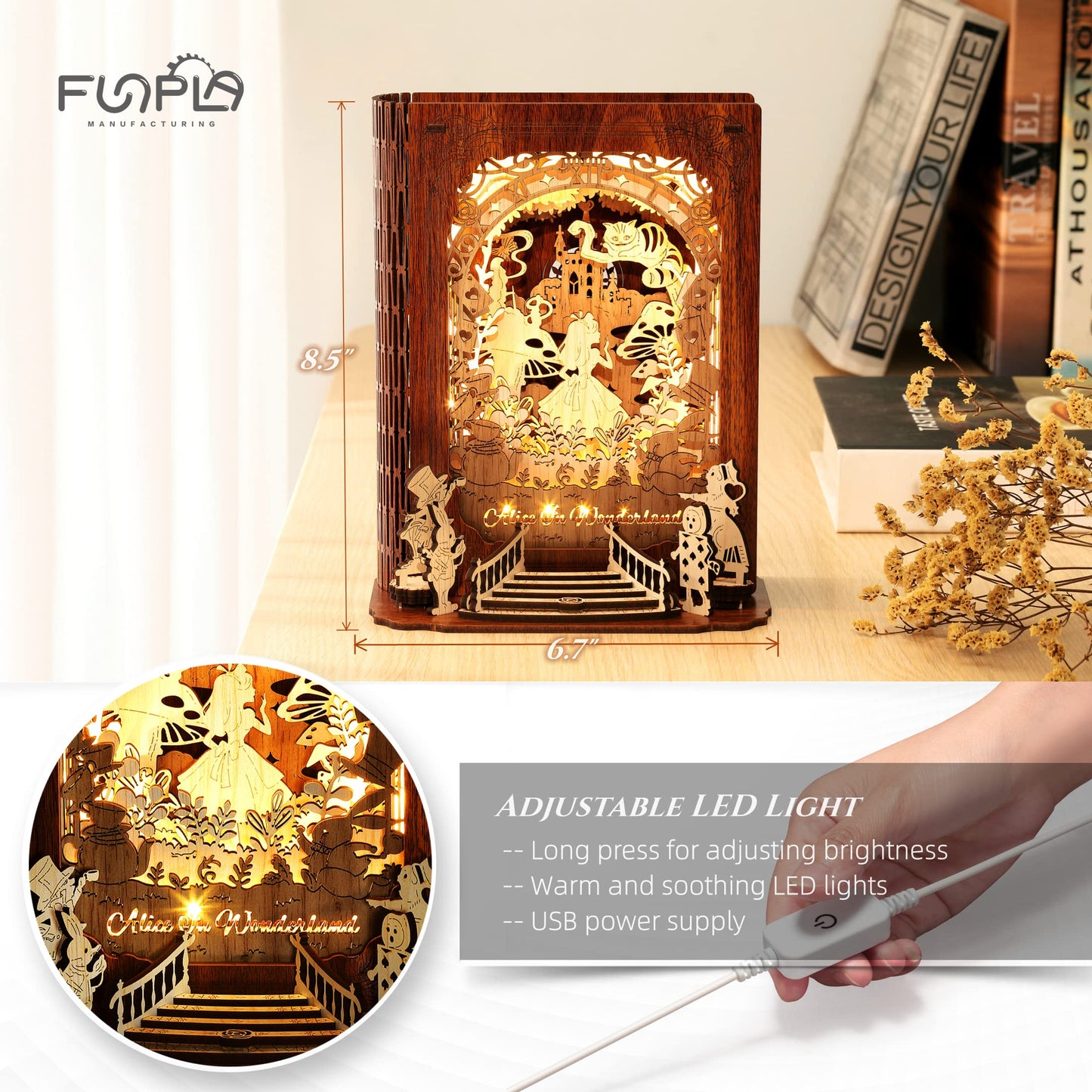 Puzzle 3D Alicia en el País de las Maravillas – Ilumina el bosque de los sueños