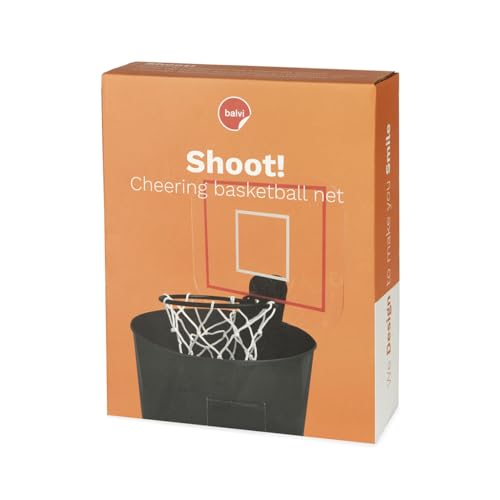 Balvi - Shoot! Canasta electrónica con Sonido para Papelera. Funciona con 2 Pilas AA (no incluída)