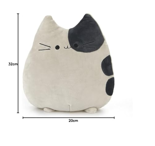 Cojín “Sweet Kitty” gris Balvi – Un minino que abraza tu espalda