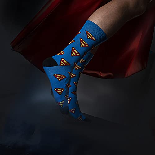 DC Comics The Batman Superman Zapatillas Casa Hombre Invierno Divertidas Pantuflas 45/46 Zapatillas Superman + Calcetines 40-45