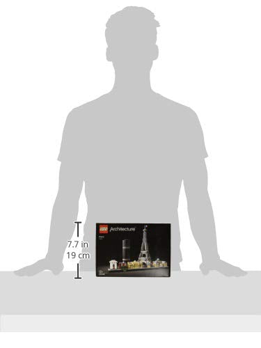 LEGO Architecture París, Set de Construcción Creativa, Torre Eiffel, El Louvre, Maqueta Coleccionable de Monumentos, Pieza Decorativa para el Hogar y Oficina, Regalo para Hombres y Mujeres 21044