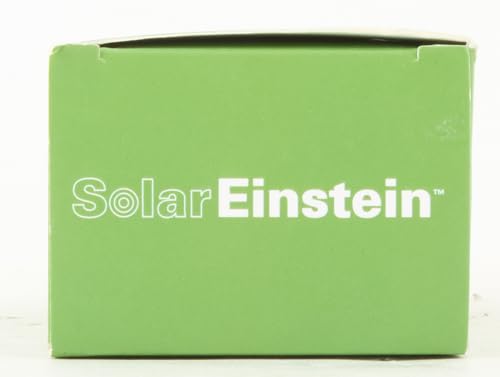 Kikkerland Solar Einstein, alimentado por los rayos del sol, perfecto para estanterías, marcos de ventanas o paneles de herramientas, 1609, marrón, 16,5 x 3,8 x 3,8 cm