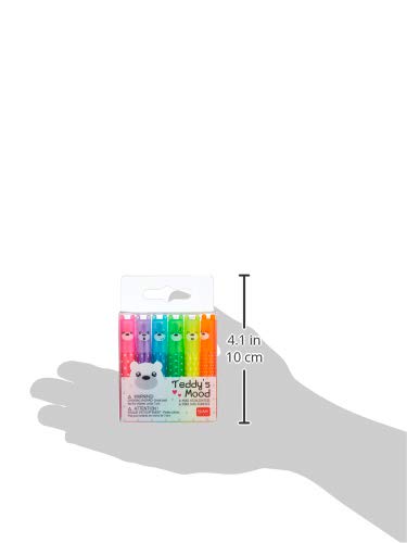 Legami - Set de 6 miniiluminadores Teddy's Mood, 6 piezas (1 paquete)