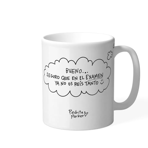 Pedrita Parker Taza desayuno para Profesores - Así nos reímos todos - Taza café divertida