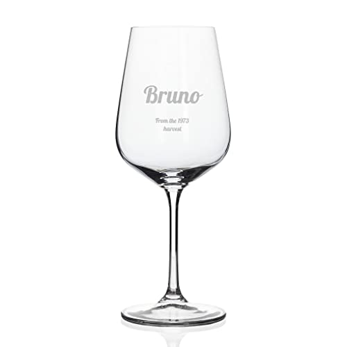 Wanapix | Copa de Vino Personalizada | Estuche de Regalo Incluido | Copa de Cristal Grabada para Vino | Con Nombre o Texto | Copa de Cristal | Solo Texto