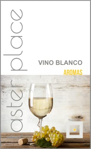 TASTERPLACE Set de aromas de vino blanco - versión en español - para sommeliers - para amantes del vino - herramienta de degustación