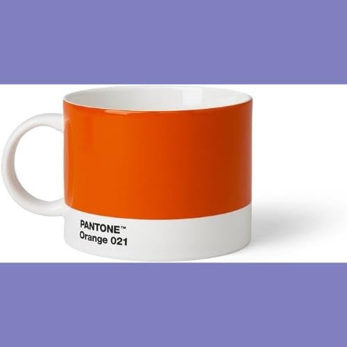 Copenhagen design Pantone Cup, Tea/Coffee mug, Fine China (Ceramic), 475 ml, Orange 021 C, Porcelana, 1 Unidad (Paquete de 1)