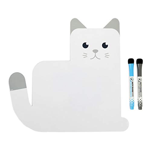 Balvi Pizarra Nevera magnética Meow! Color Blanca Original Pizarra de Planificación Ideal para Record