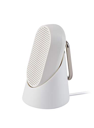 Lexon MINO T - Altavoz Bluetooth Resistente al Agua con mosquetón (Blanco)