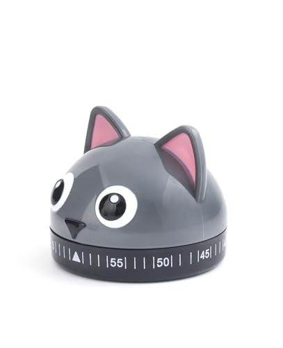 KIKKERLAND KT44 Reloj de Cocina, diseño de Gato