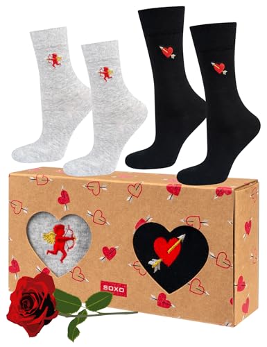 soxo Conjunto De San Valentin Calcetines Mujer Divertidos Regalos Para Hombre Originales Regalo 35-40/40-45