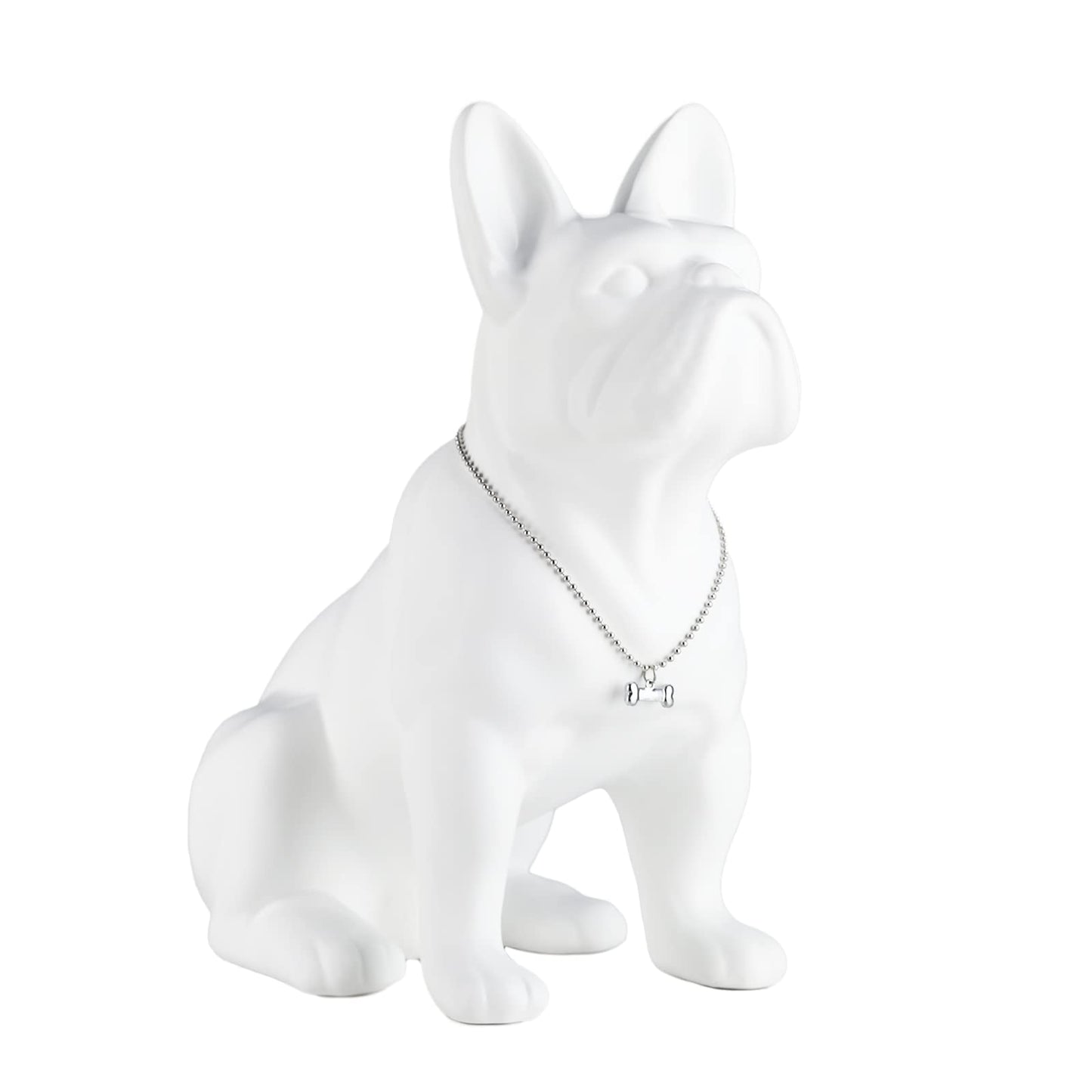 suruim Estatua de Bulldog inglés de Resina, Escultura Francesa, decoración del hogar, Figuras coleccionables Modernas, Arte artesanías para Perros, decoración de Escritorio 10.6 x 5.9 x 12.2 Pulgadas