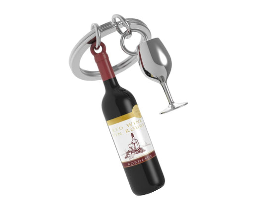 Llavero botella de vino – Brinda donde vayas