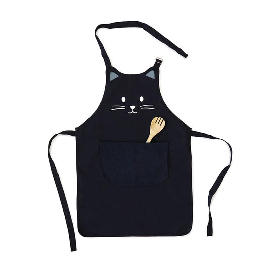 Delantal Kitty negro – El chef más sigiloso