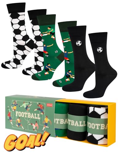 soxo Sport Calcetines Hombre Divertidos Algodon Regalos Originales Regalo Hombres 40-45 Football