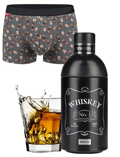 soxo Whisky Calzoncillos Hombre Boxer Algodon Boxers Deportivos Regalos Originales L