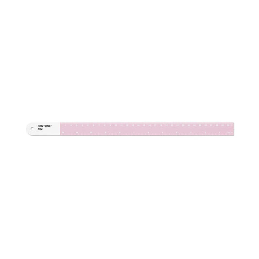 Copenhagen Design Pantone Ruler Steel 30 cm-Rosa Claro, Acero aleado, Talla única