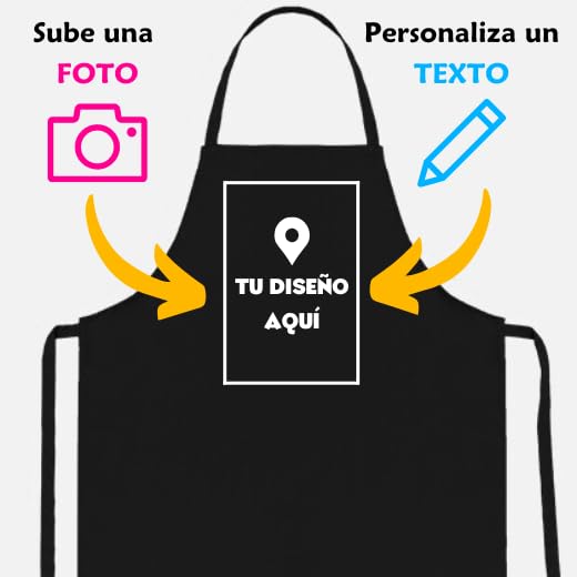 latostadora Delantal Unisex Para Personalizar - Regalos Personalizable Con Foto para hombre y mujer- Personalised Apron