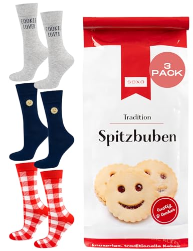 soxo Galletas Calcetines Mujer Divertidos Regalos Para Hombre Originales Regalo 35-40 Spitzbuben