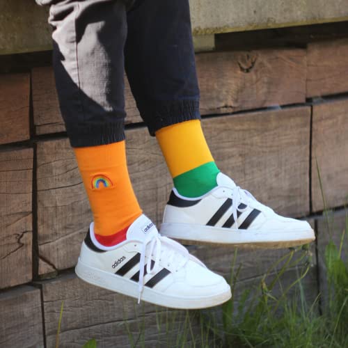 soxo Calcetines Mujer Divertidos Regalos Originales Para Hombre LGBT Ropa Pride 41-46 Arcobaleno