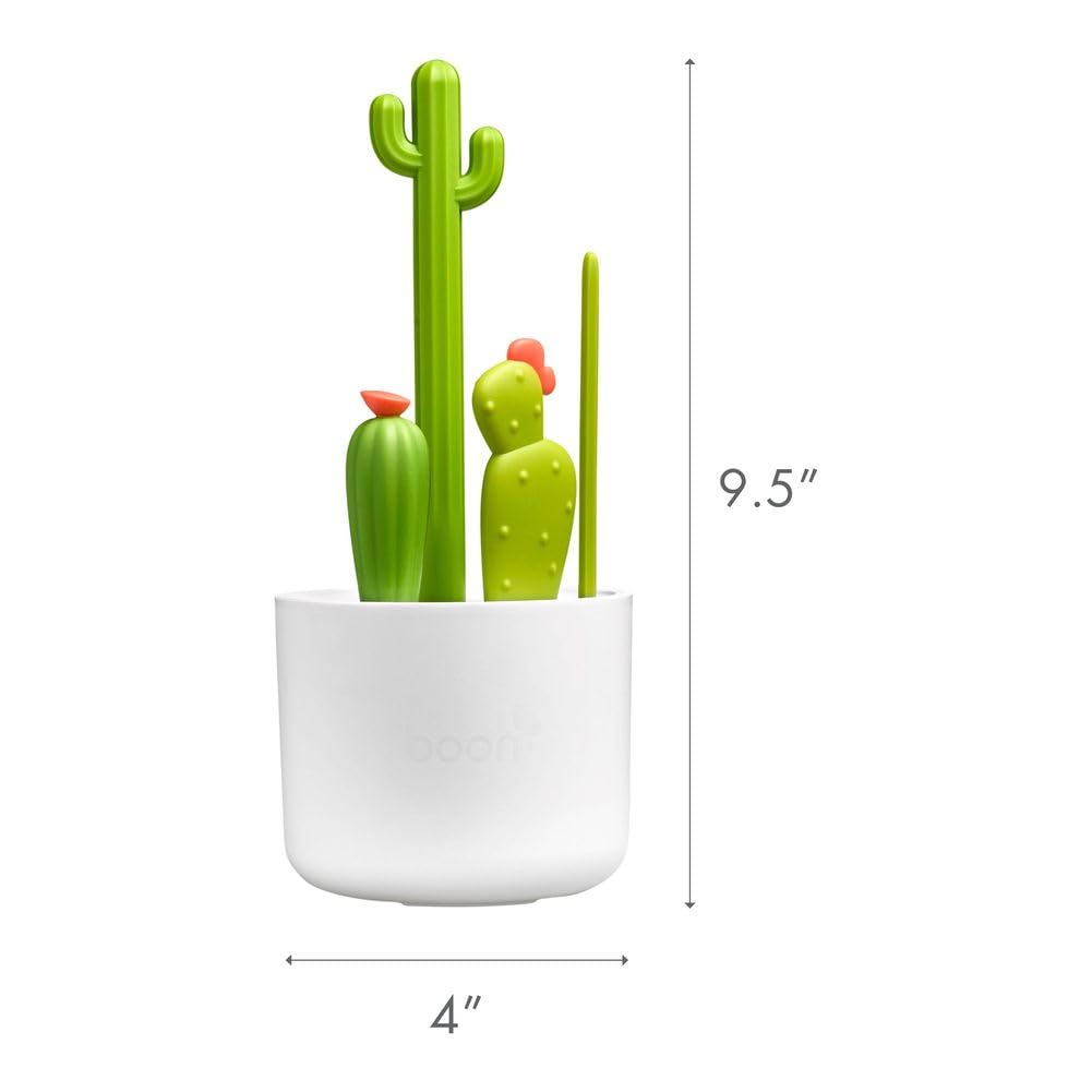 Juego de Cepillos Boon Cacti para Biberones – Limpieza profunda con un toque divertido