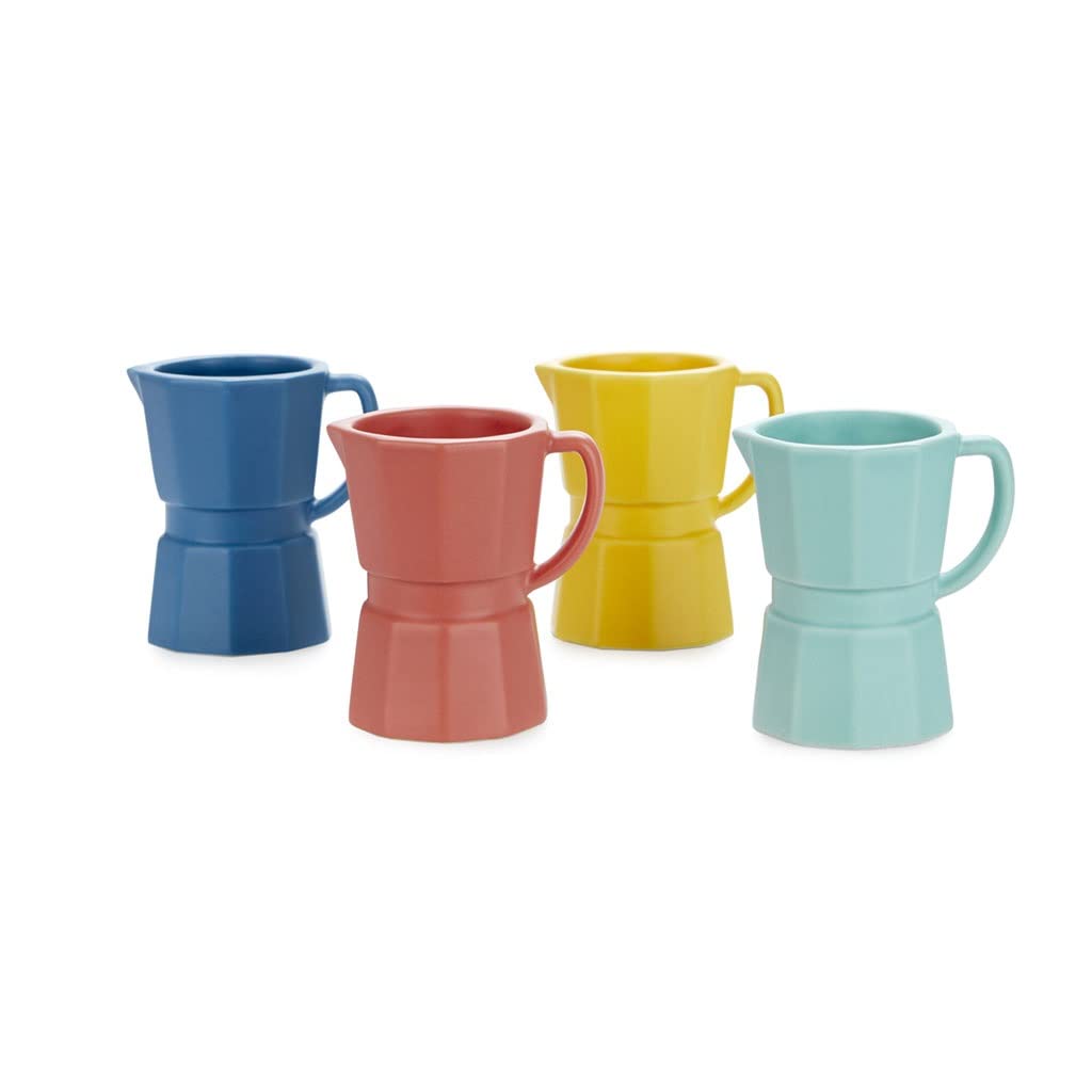 Balvi Set Tazas Espresso Moka Color Multicolor Set de Tazas tamaño Espresso con un Colorido diseño a