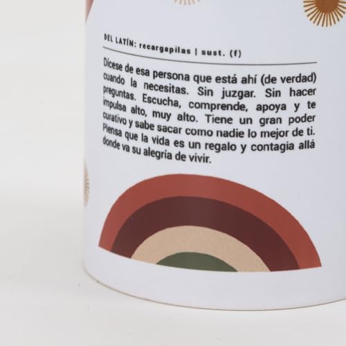 UO Taza de Regalo con Mensaje Persona Vitamina, Regalo para Amigas, 350 ml, Cerámica