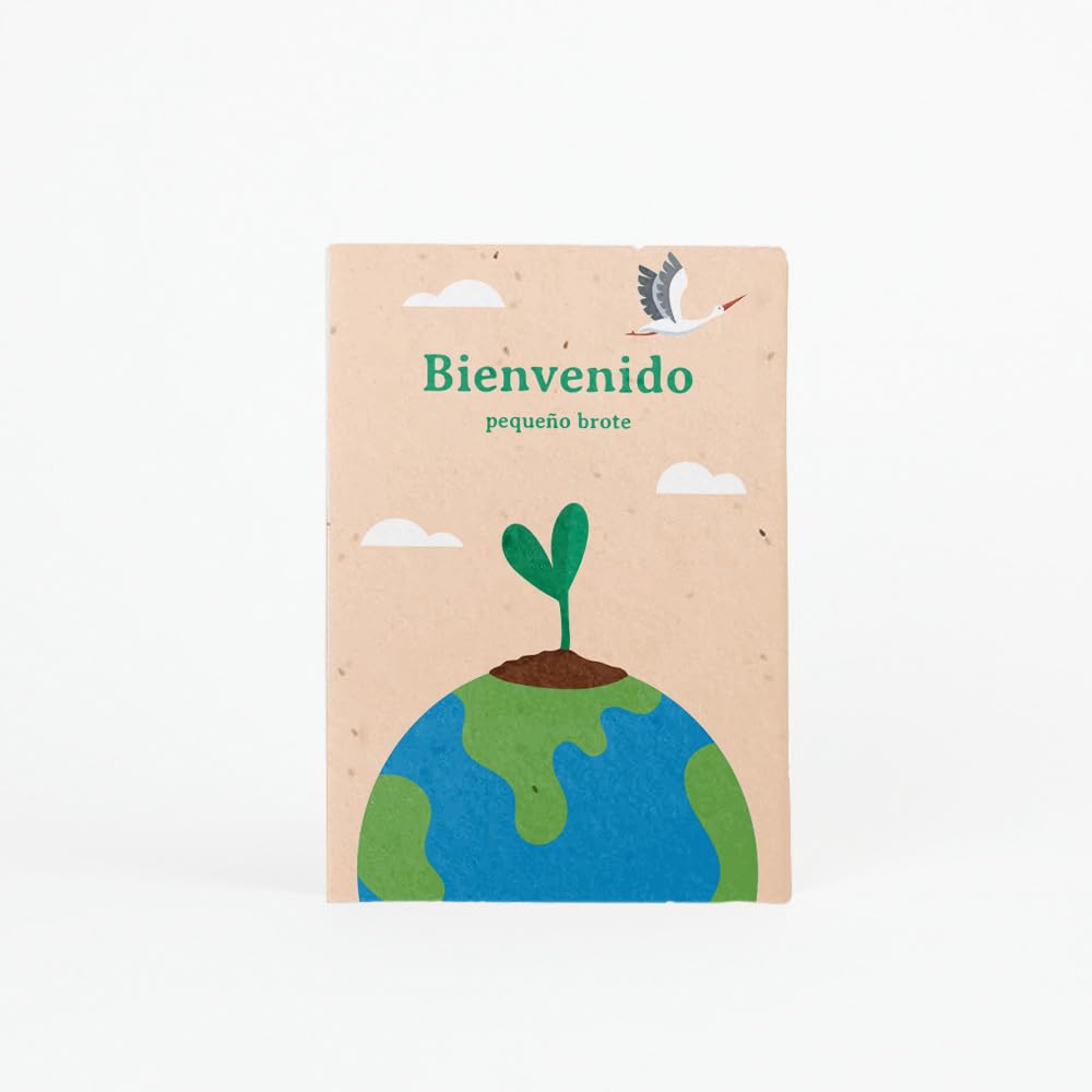 Postal Plantable Bienvenido Bebé – Una Nueva Vida que Crece