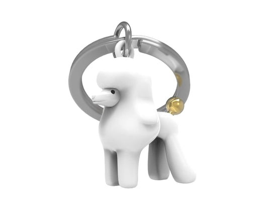 O meta[l]morphose METALMORPHOSE MTM255-01 - Llavero de caniche, blanco, 0 meses, Único