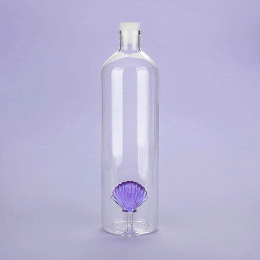 Botella con concha – Vidrio y mar en un mismo diseño