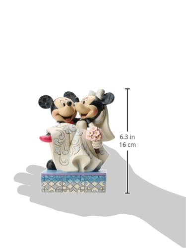 Figura Mickey y Minnie – Amor que navega en madera