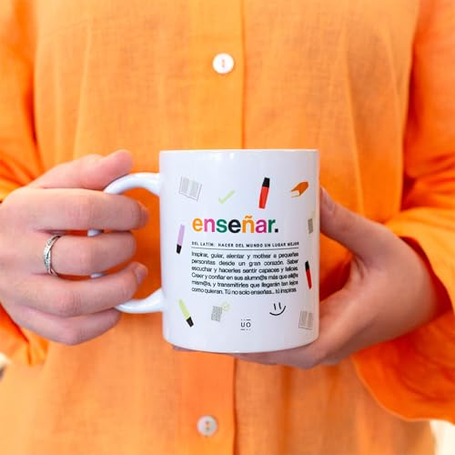 Enseñar es dejar huella – Taza para profes con vocación
