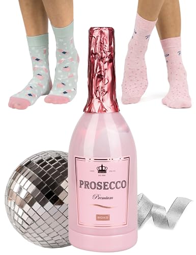 soxo Bebidas Calcetines Mujer Divertidos Algodon Socks Regalos Originales Regalo Colores 35-40 Prosecco 2 Pares