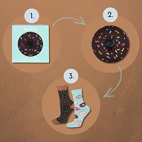 soxo Donut Calcetines Mujer Divertidos Algodon Socks Regalos Originales Regalo Colores 35-40 Azul 1 Par