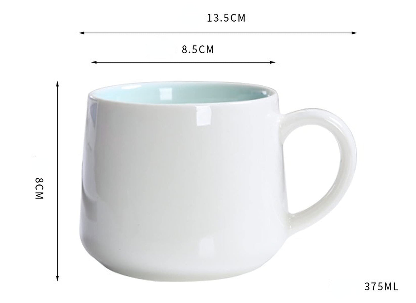 Arawat Taza de Café Divertida Taza de Té Cerámica 350ml Taza Desayuno Originales con Cuchara y Posavasos Mugs de Espresso Taza de Capuchino Regalo