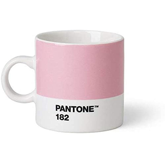 Copenhagen design Pantone Espresso, Small Coffee Cup, Fine China (Ceramic), 120 ml, Light Pink, 182 C, Rosa Claro, 6.2 cm