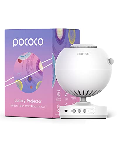 POCOCO Galaxy Lite Star Projector, Proyector de Estrellas para el Hogar, Lámpara Nocturna Planetaria para Bebés, Proyector de Galaxias para Fiestas, Regalo de Cumpleaños