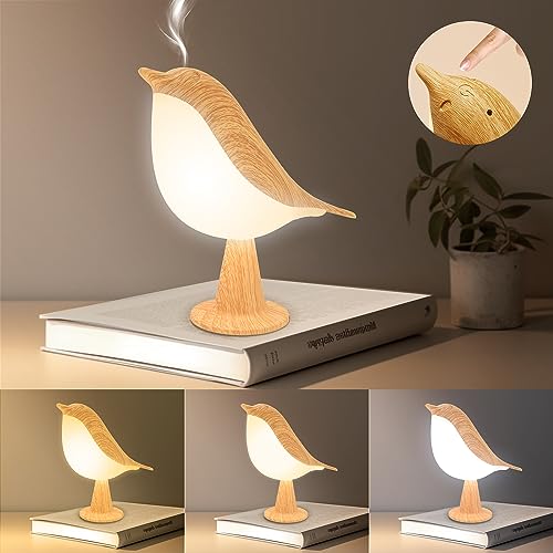 Lámpara LED Pájaro Difusor – Luz portátil y aromática para cualquier rincón