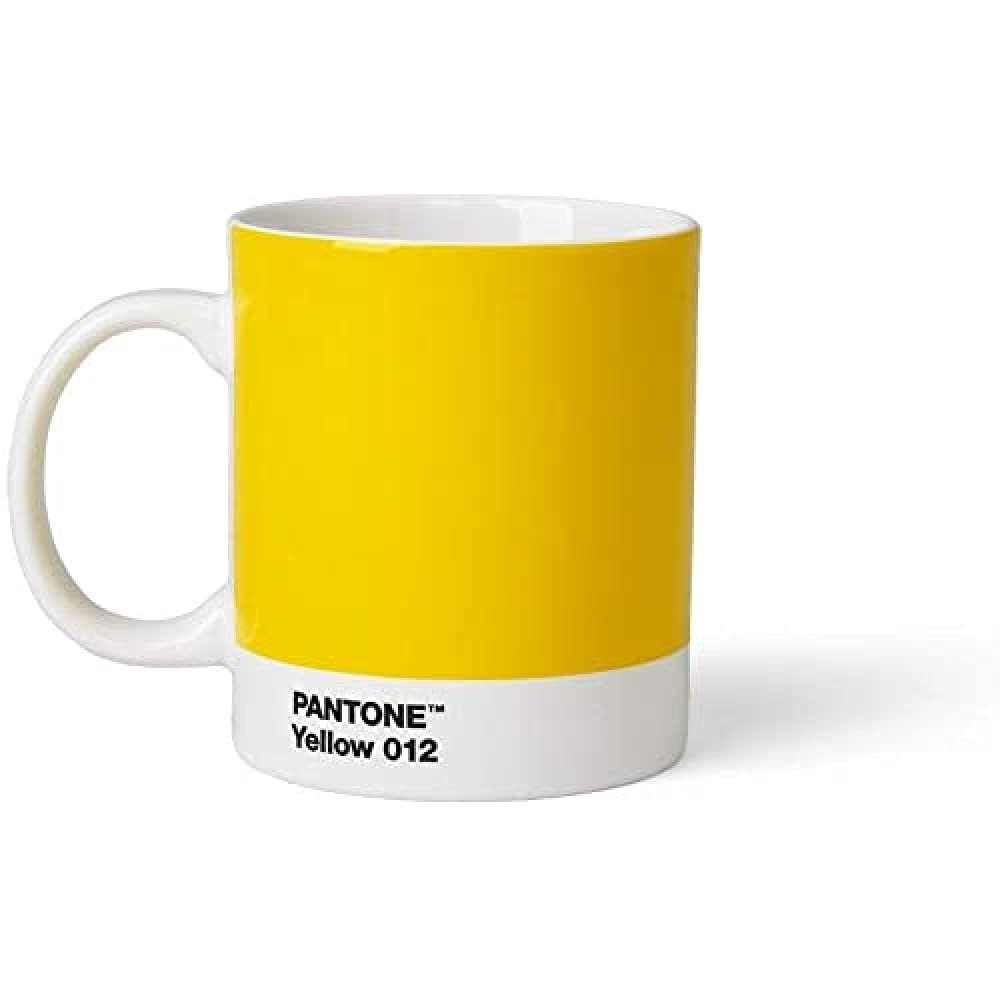 Pantone Mug, Coffee/Tea Cup, Fine China (Ceramic), 375 ml, Yellow 012 C, Porcelana, 1 Unidad (Paquete de 1)