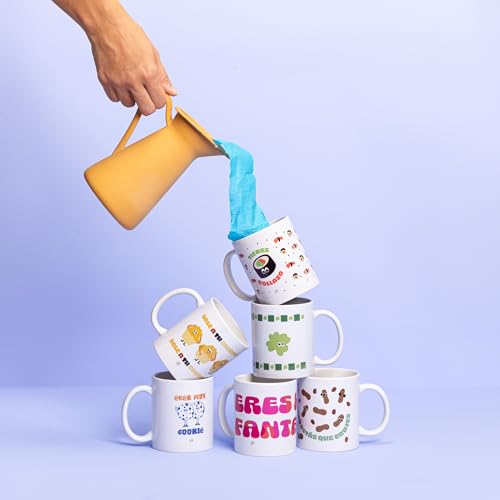 UO Taza de regalo con mensaje Amor gatuno, regalo para amigas, regalo para amigos, regalo original de Navidad, regalo amigo invisible original, 350 ml, Cerámica