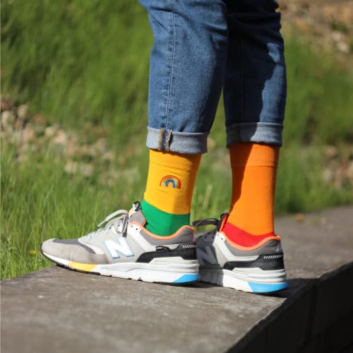 soxo Calcetines Mujer Divertidos Regalos Originales Para Hombre LGBT Ropa Pride 41-46 Arcobaleno