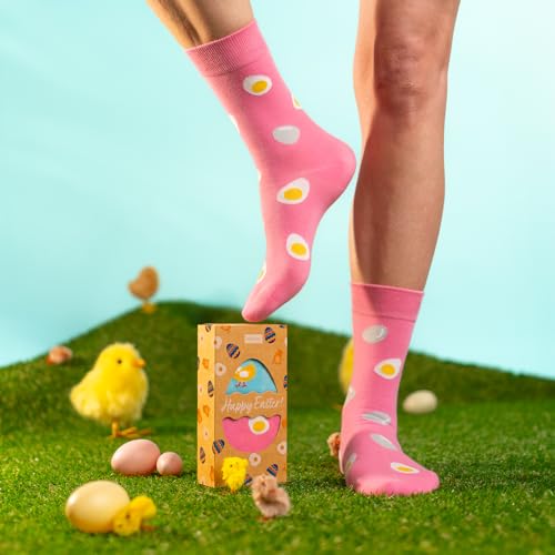 soxo Huevo Pascua Regalos Originales Para Hombre Calcetines Mujer Divertidos 35-40 Happy Easter Women 2 Pares