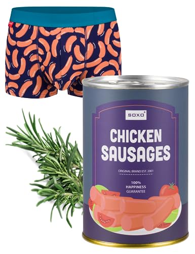 soxo Lata Calzoncillos Hombre Boxer Algodon Boxers Deportivos Regalos Originales L Chicken Sausages