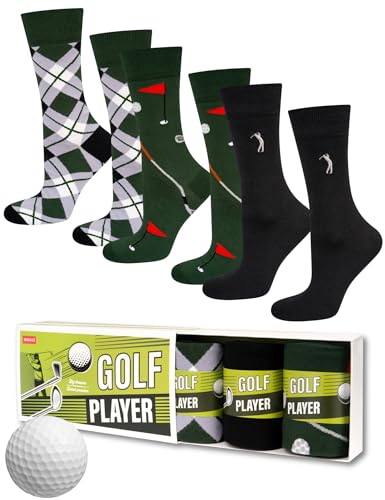 soxo Sport Calcetines Hombre Divertidos Algodon Regalos Originales Regalo Hombres 40-45 Golf Player