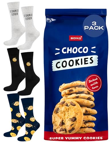 soxo Galletas Calcetines Mujer Divertidos Regalos Para Hombre Originales Regalo 35-40 Cookies