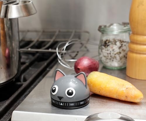 KIKKERLAND KT44 Reloj de Cocina, diseño de Gato