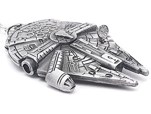 WOO LANDO Llavero de metal con anillo para fans de la saga de Star Wars, Milenio, M