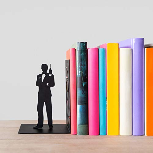 Sujetalibros agente secreto – Misión: mantener los libros en pie