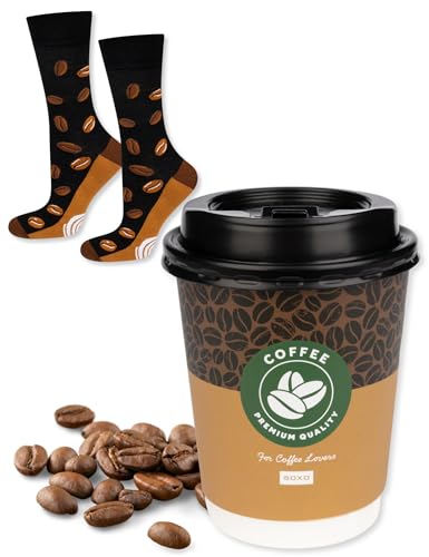 soxo Café Calcetines Mujer Divertidos Colores Regalos Originales Para Hombre 40-45 Coffee 1 Par