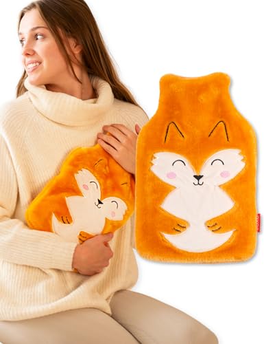 soxo Peluche Bolsa Agua Caliente Hot Water Bottle With Cover Bolsas De Agua Caliente Para Cama Zorro